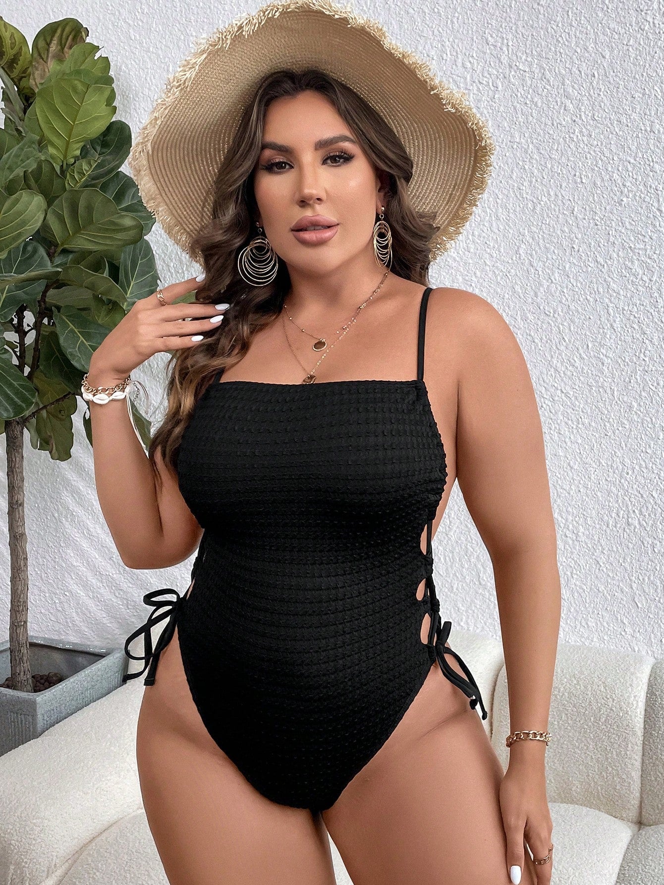 Maiô Plus Size Preto Soraia