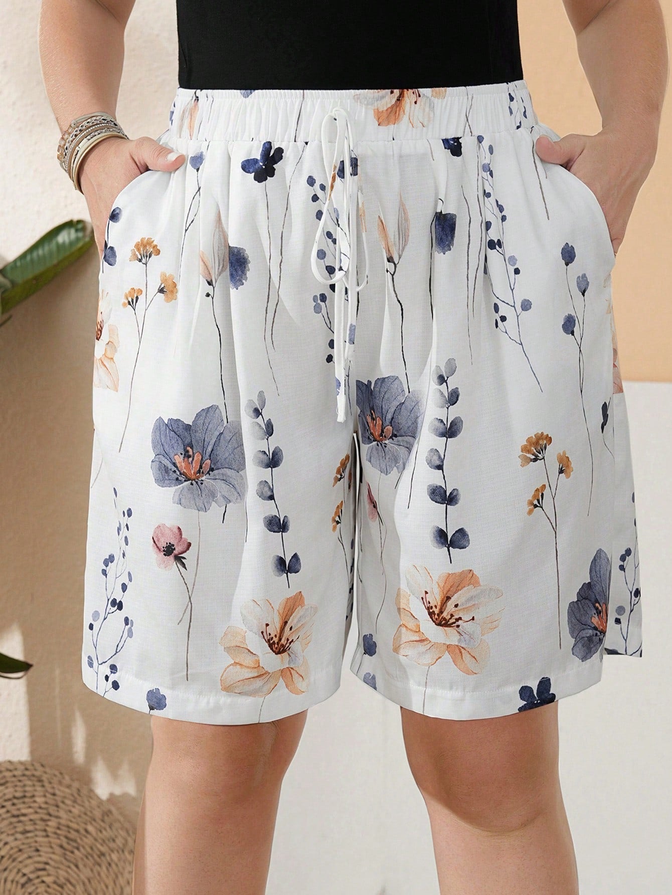 Short Feminino com Amarração na Frente Livia.Plus Size