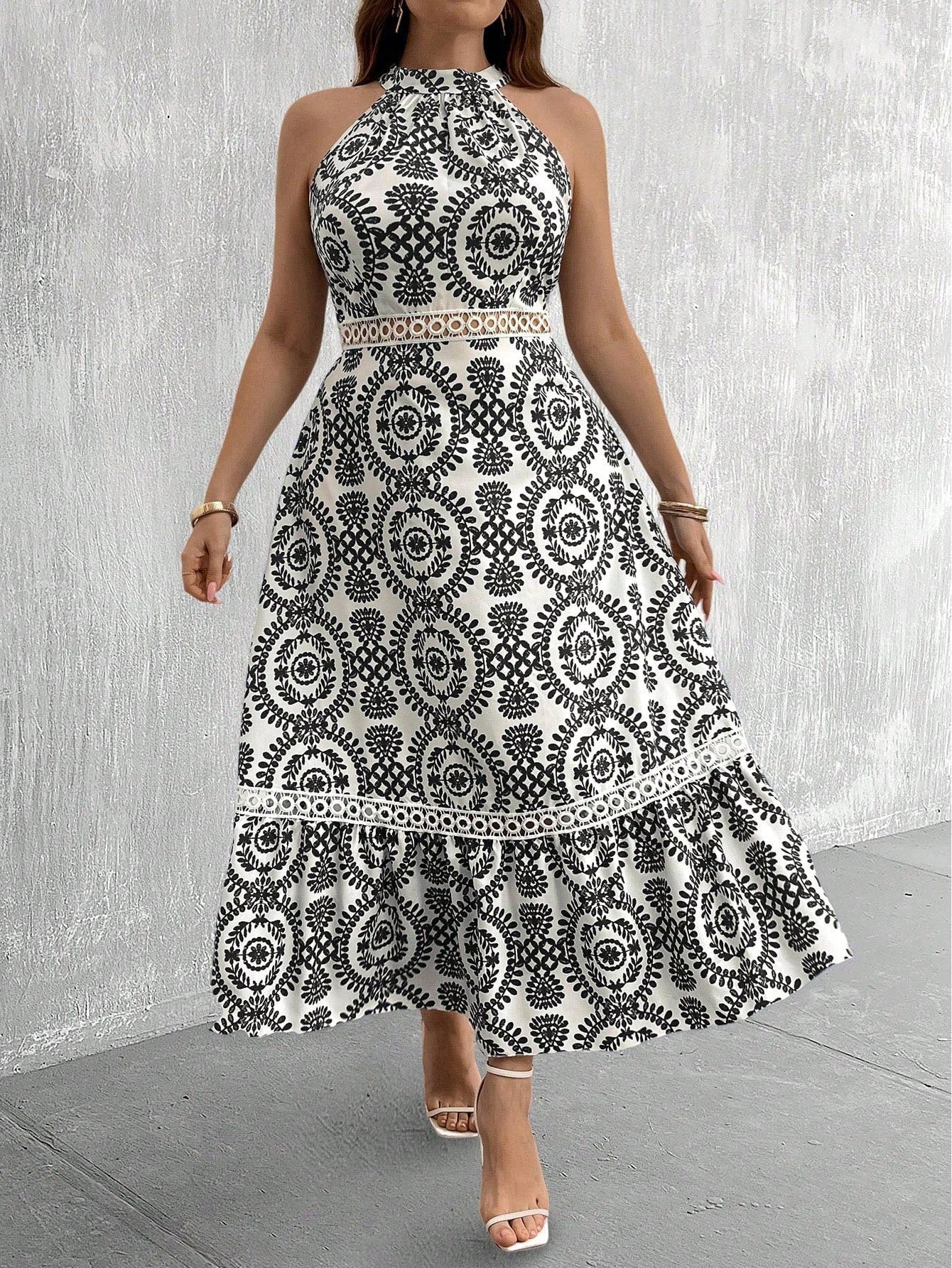 Vestido Feminino Com Ombro Aberto Vivianne Plus Size