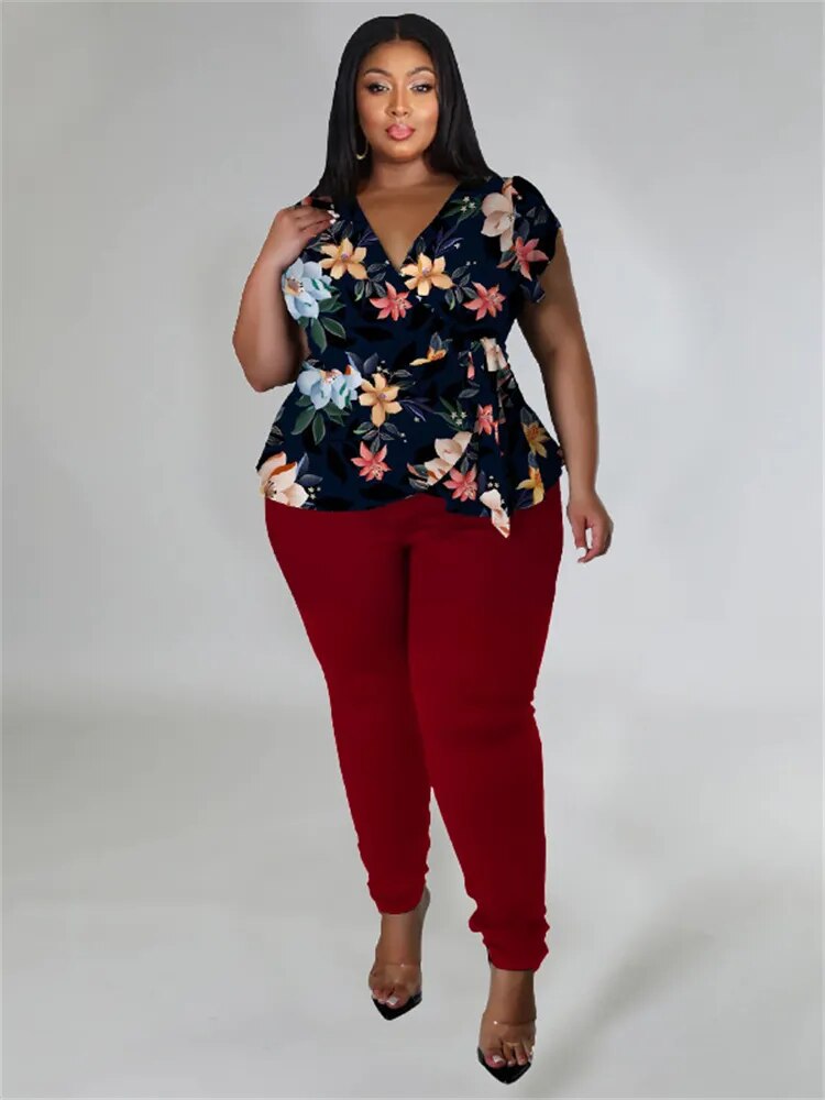 Conjunto Calça e Blusa Plus Size ate 48