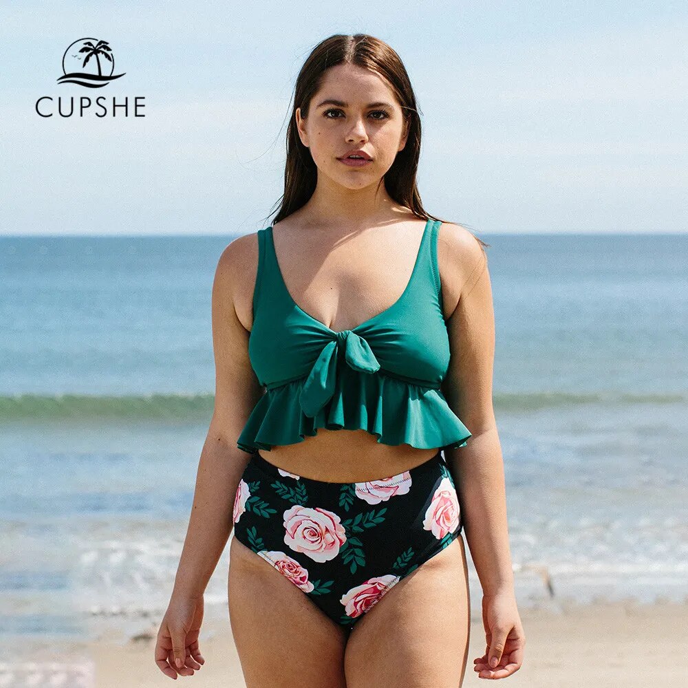 Biquíni Moda Praia Plus Size Verde