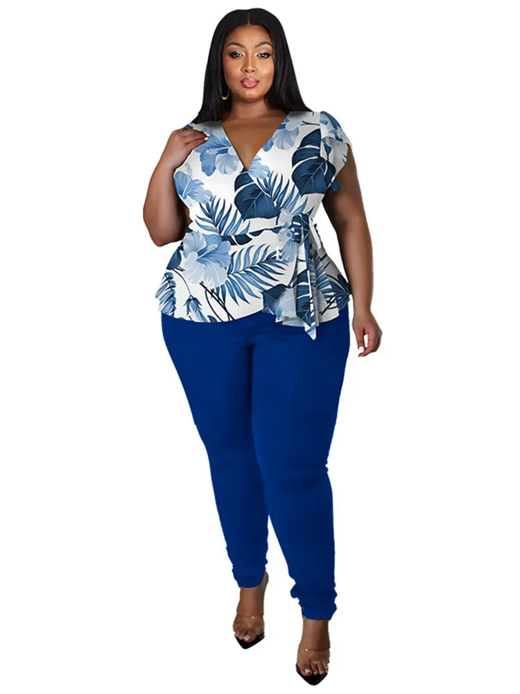 Conjunto Calça e Blusa Plus Size ate 48