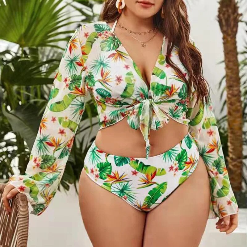 Conjunto Biquíni Cintura Alta Plus Size - Layla