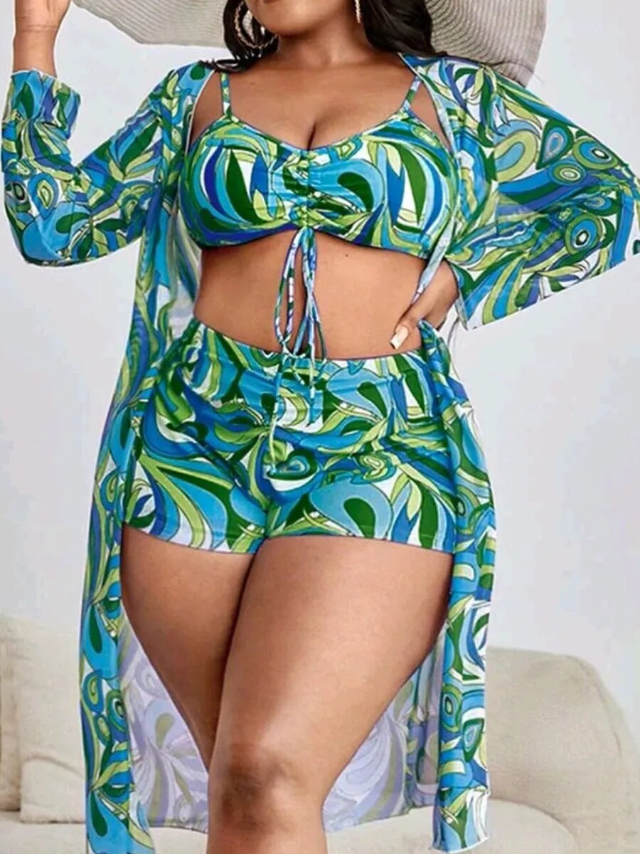 Biquíni Estampado Plus Size + Brinde