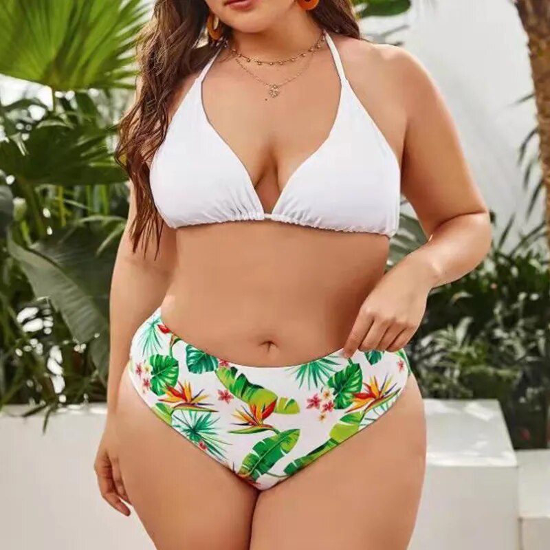 Conjunto Biquíni Cintura Alta Plus Size - Layla