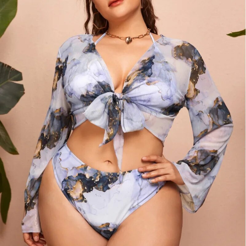 Conjunto Biquíni Cintura Alta Plus Size - Layla