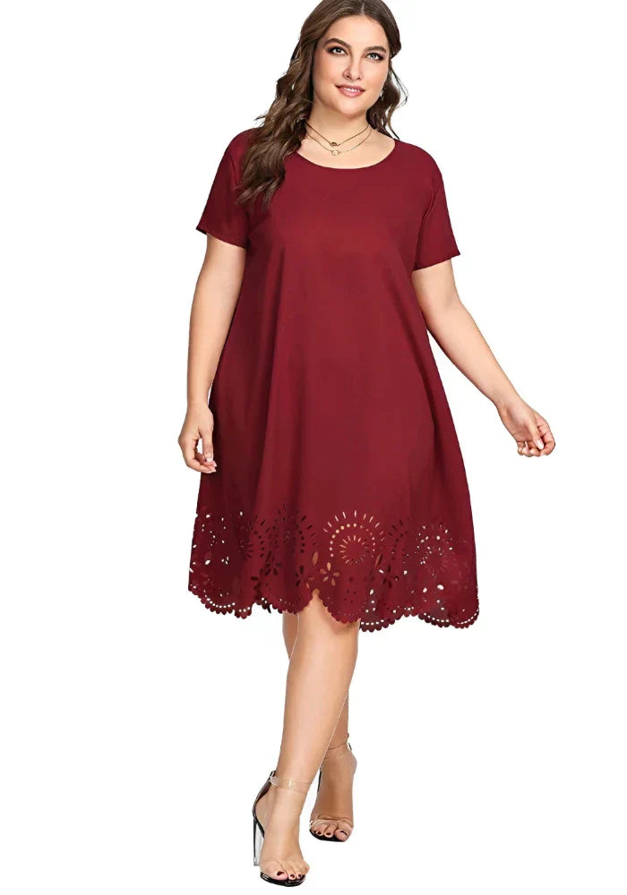 Vestido Plus Size Soltinho Monocromático