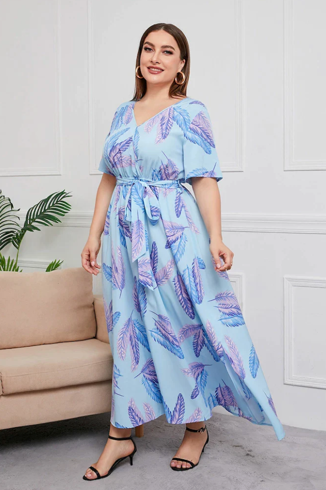 Vestido Feminino Soltinho Plus Size - Estampa Floral