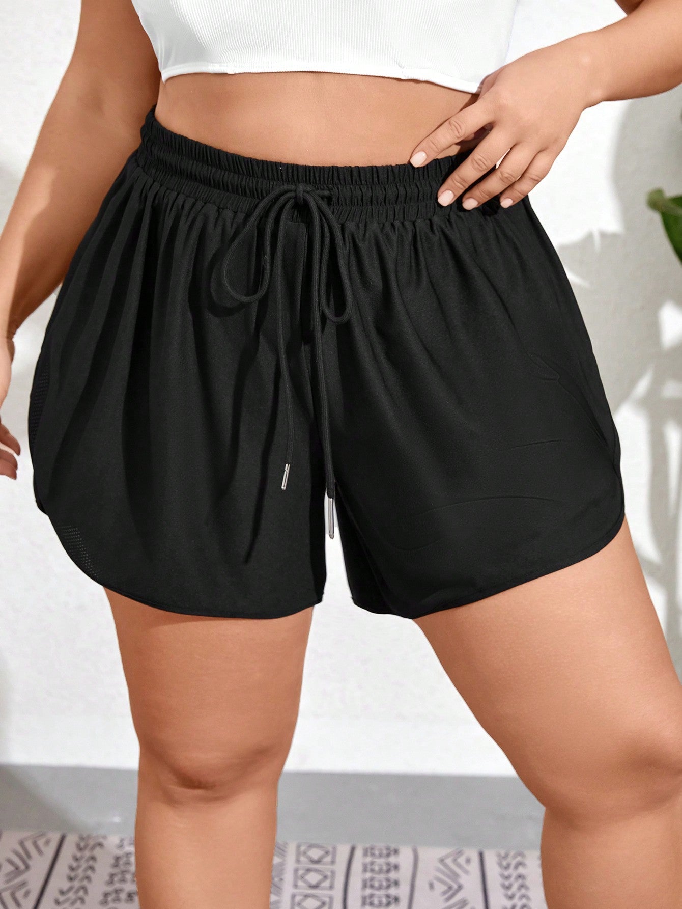 Short de praia feminino Betany. Plus Size